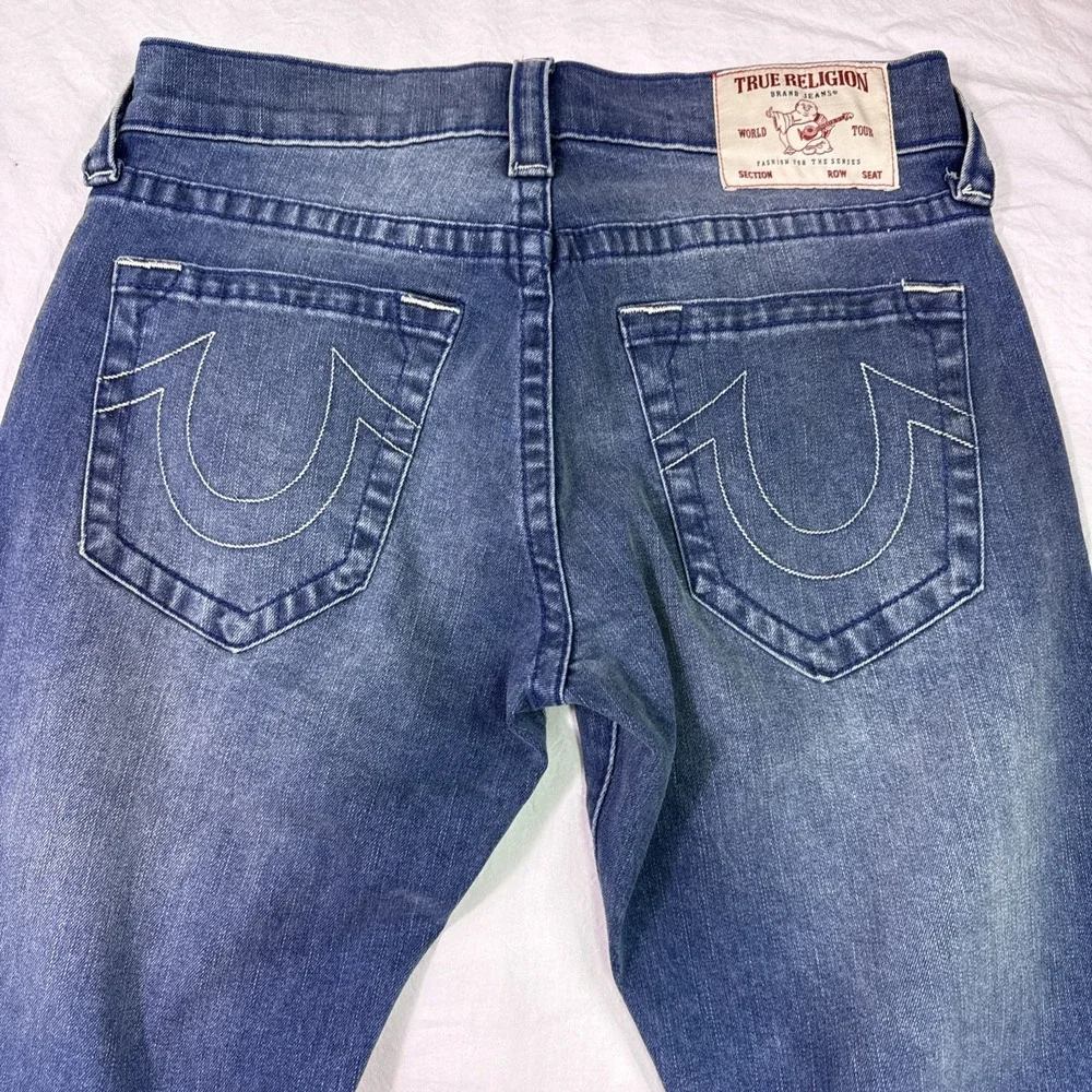 True Religion jeans mens 31/32 Geno Relaxed Slim Medium Duggy Wash y2k